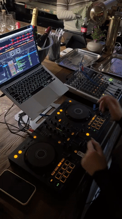 DJ performs at nightclub in Tbilisi, Georgia