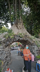 Traditional Balinese ceremony at an ornate Denpasar temple complex