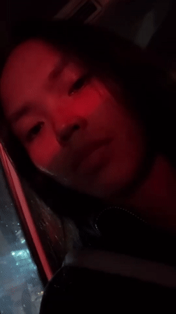Person in dark jacket photographed in vehicle, Davao City