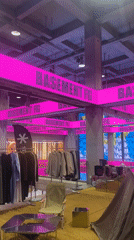 Trade show signage and displays documented in Beijing