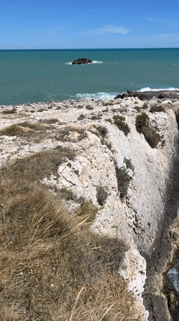 Morning clifftop exploration captured in Peschici, Italy coastal visit