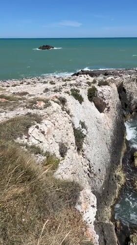 Morning clifftop exploration captured in Peschici, Italy coastal visit