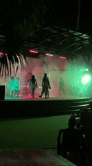 Nighttime stage performances featuring dance and theater in El Tirano