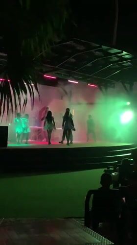 Nighttime stage performances featuring dance and theater in El Tirano