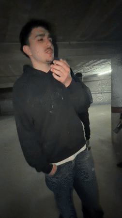 Late night gathering in Vila Real underground garage