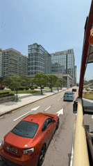 Early morning tour bus journey captures Macau landmarks