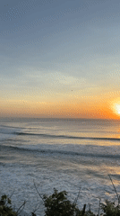 Sunset captured on video over ocean near Kuta Selatan
