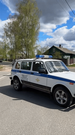 Police checkpoint operation observed in Yamyshevo, Russia