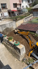 Construction work and daily life captured in Zlatograd, Bulgaria