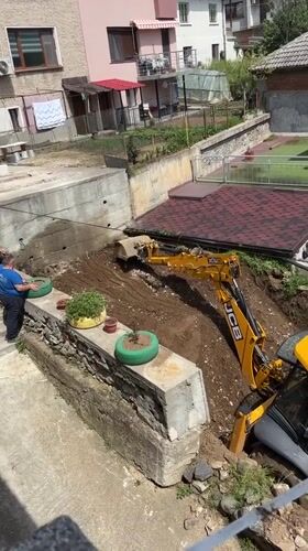 Construction work and daily life captured in Zlatograd, Bulgaria