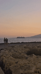 Dusk walk along Málaga's rocky coastal path