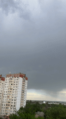 Overcast afternoon captured from window in Bender, Moldova