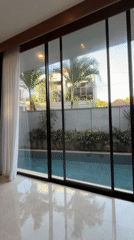 Tourist documents Indonesian resort property interiors and pool areas