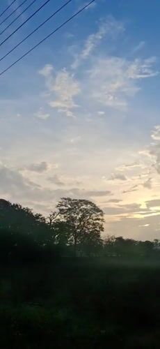 Dawn sky gradient captured over Vallecito Venezuela fields