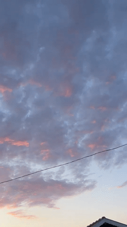 Sunset over the Burgas coastline, sky and sea ablaze with color
