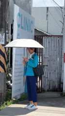 Morning life unfolds across Ko Samui Thailand streets cafes