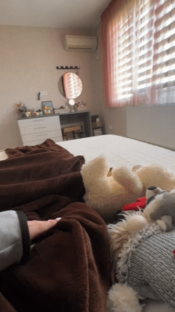 Woman resting on floor captured in Bulgaria video