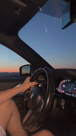 First-person drive through rural Bulgaria, dashboard in view.