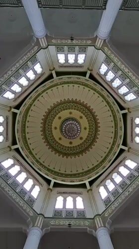 Inside Lhokseumawe's grand mosque, plus surrounding city streets