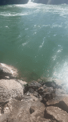 Waterfall footage captured near American Falls, Idaho