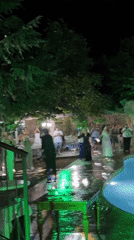 Poolside night party lights up Sredets, Bulgaria