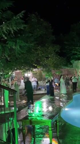 Poolside night party lights up Sredets, Bulgaria