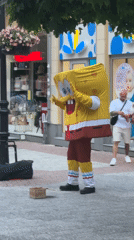 Street performers entertain crowds on Plovdiv pedestrian street