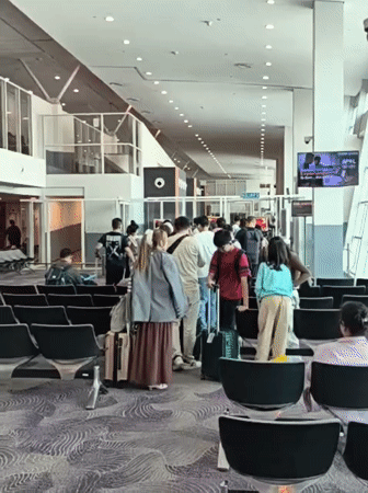 Early morning airport activity captured at KLIA terminal