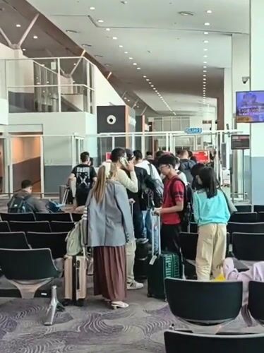 Early morning airport activity captured at KLIA terminal