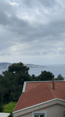 Panoramic coastal views captured in Šušanj, Montenegro under cloudy skies
