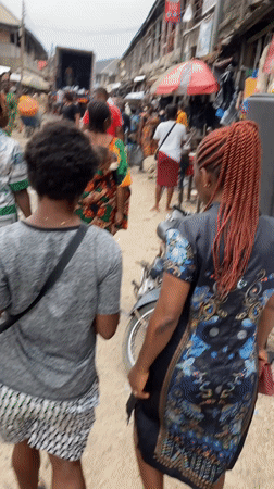 Bustling marketplace activity captured in Umuode, Nigeria