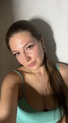 Indoor selfies and a food product, no location context