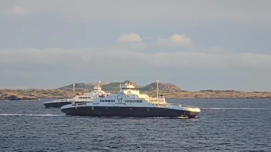 Fjord1 ferries Mastrafjord and Raunefjord spotted near Stavanger