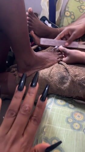 Nail care and downtime in a Jos shared living space