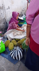 Street market activity in Kediri City, Indonesia