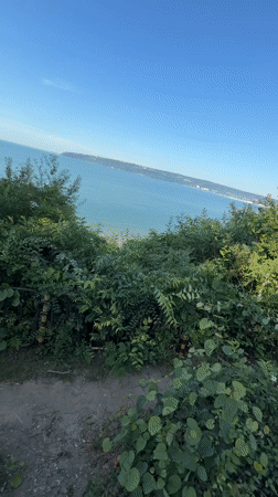 Coastal morning on the Varna shoreline, activewear and sea views