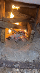 Woman's afternoon activities documented in rural Rusalevka, Russia