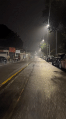 Rainy evening documented in Jiulongpo District, China
