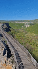 Tourist captures historic fortress views in Provadia, Bulgaria
