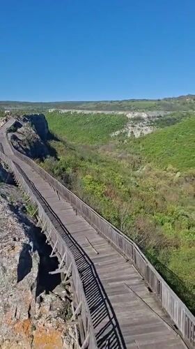 Tourist captures historic fortress views in Provadia, Bulgaria