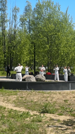 Late night family activities observed at Yelizovo park playground