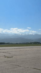 FlyArystan aircraft on the tarmac at Almaty International Airport