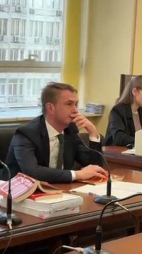 Formal proceeding observed in Kyiv courtroom setting