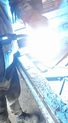 Early morning metalworking operations observed in Burgas workshop