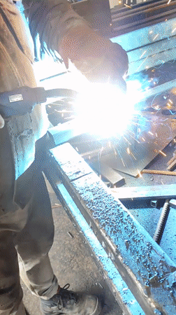 Early morning metalworking operations observed in Burgas workshop