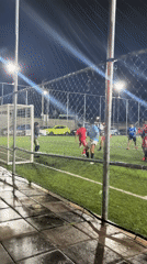 Nighttime soccer match draws spectators in Tlaxcalancingo