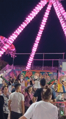 Konyaaltı amusement park comes alive at dusk