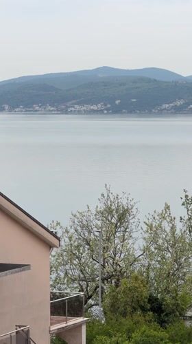 Scenic water view captured from elevated position in Montenegro