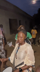 Community drumming session draws youth in Andaha, Nigeria