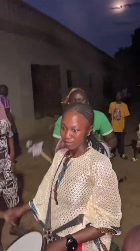 Community drumming session draws youth in Andaha, Nigeria